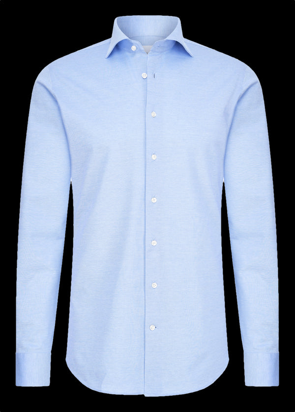 Lichtblauw knitted shirt